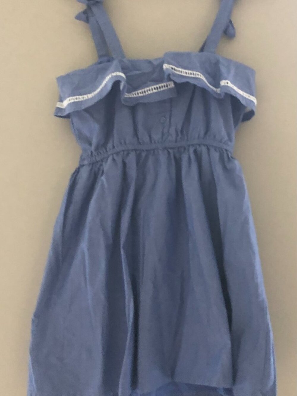 Janie and Jack Girls Blue Sleeveless Lining Dress Size 7